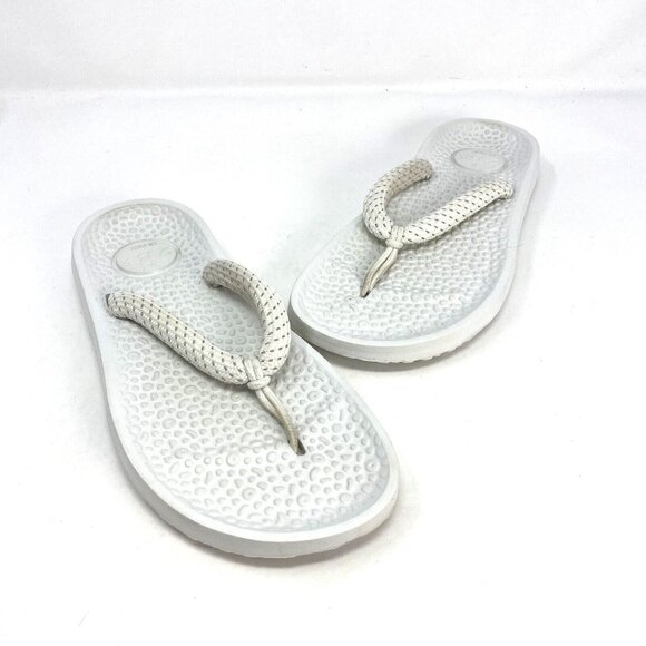Allbirds Sandals Womens 8 Sugar Zeffer 2 Blizzard White Thong Flip Flop Casual - Picture 1 of 7